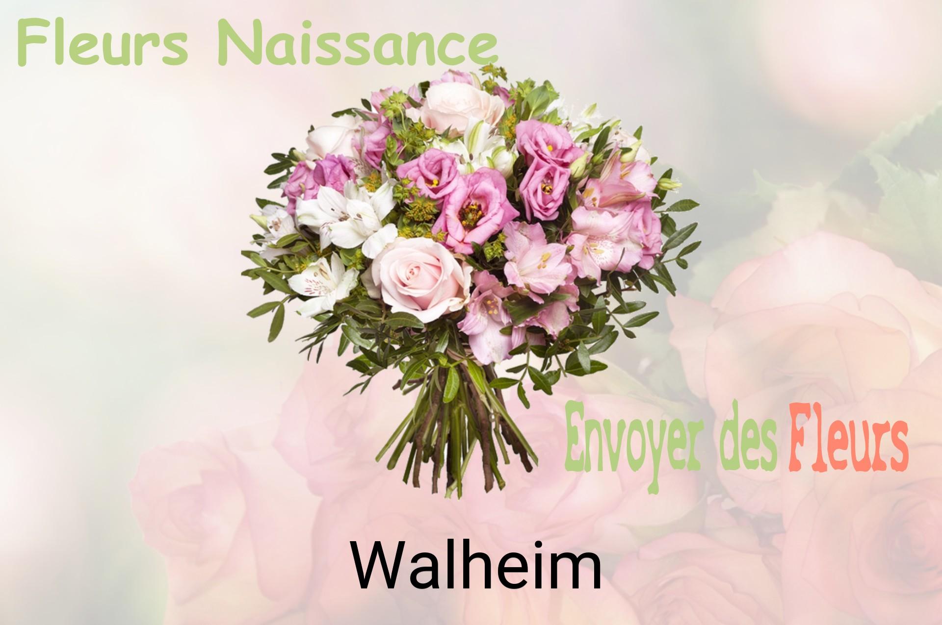 Bouquet de fleurs de naissance livré à Walheim
