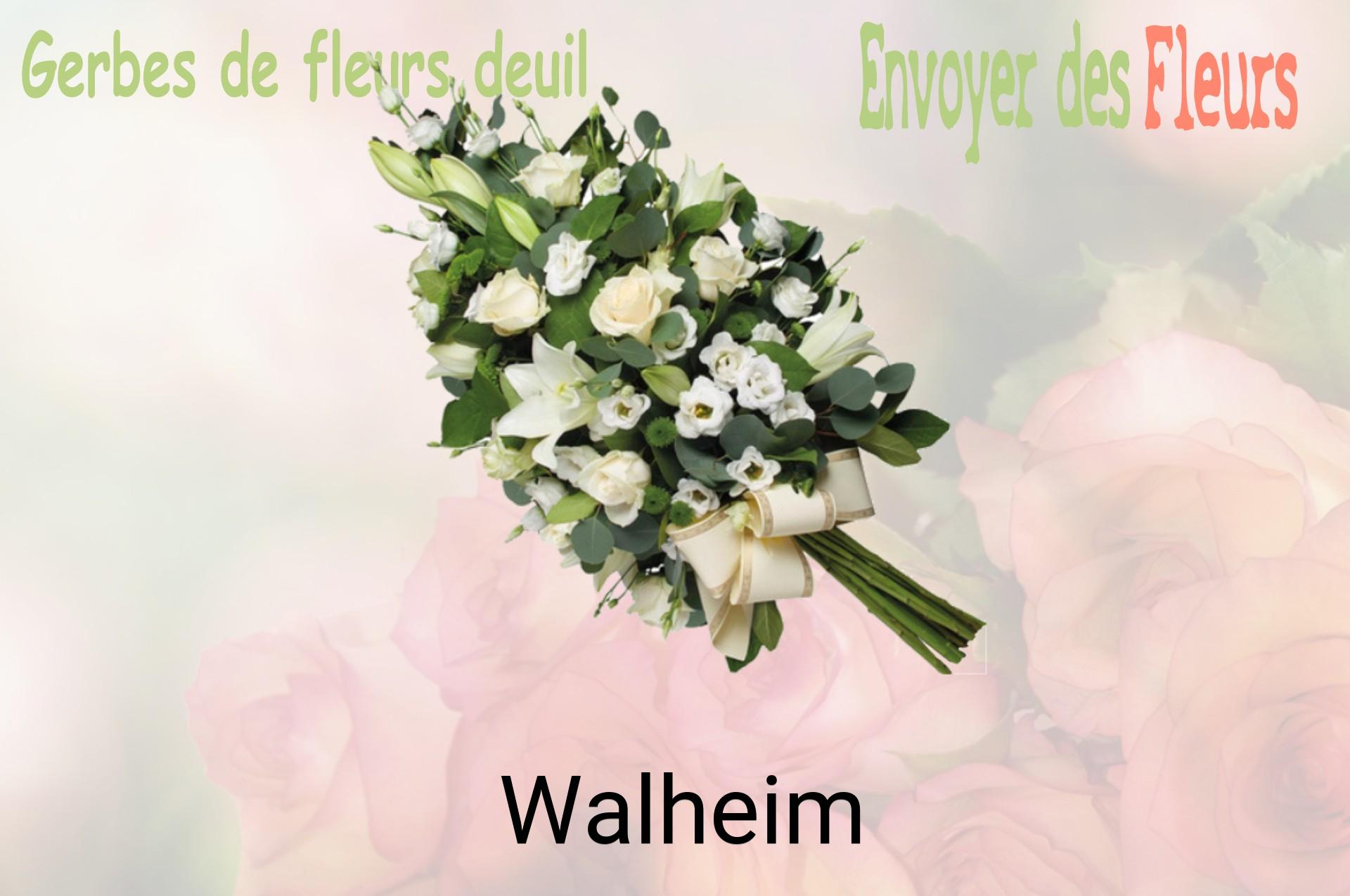 Gerbe de fleurs de deuil livrée à Walheim